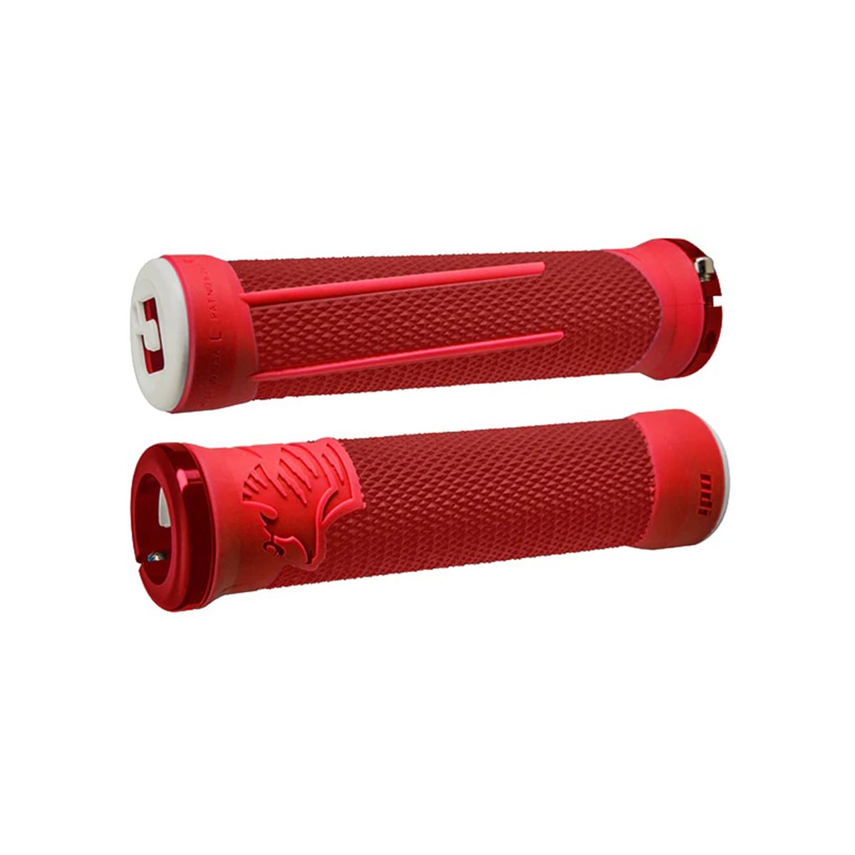 Grips ODI AARON GWIN Lock-On 135 mm Red