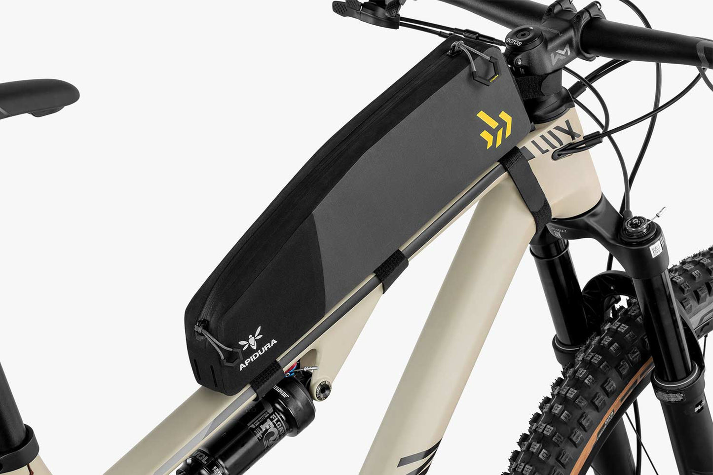 Frame Bag APIDURA BACKCOUNTRY LONG TOP TUBE PACK 1.8 L Black Grey