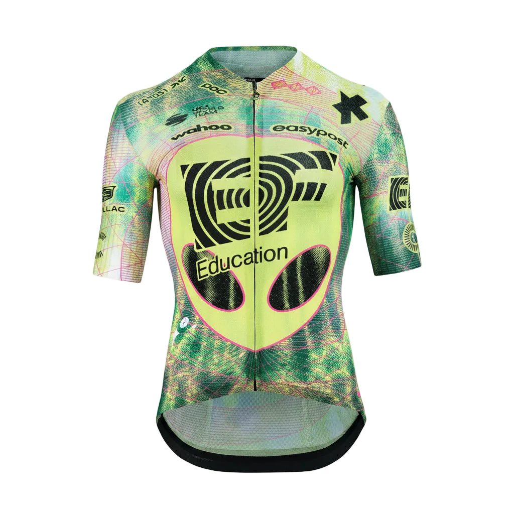 ASSOS EQUIPE RS S11 EDUCATION FIRST CLOSE ENCOUNTER Short Sleeve Jersey Green/Yellow