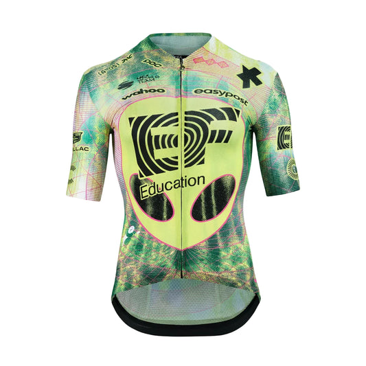 ASSOS EQUIPE RS S11 EDUCATION FIRST CLOSE ENCOUNTER Short Sleeve Jersey Green/Yellow