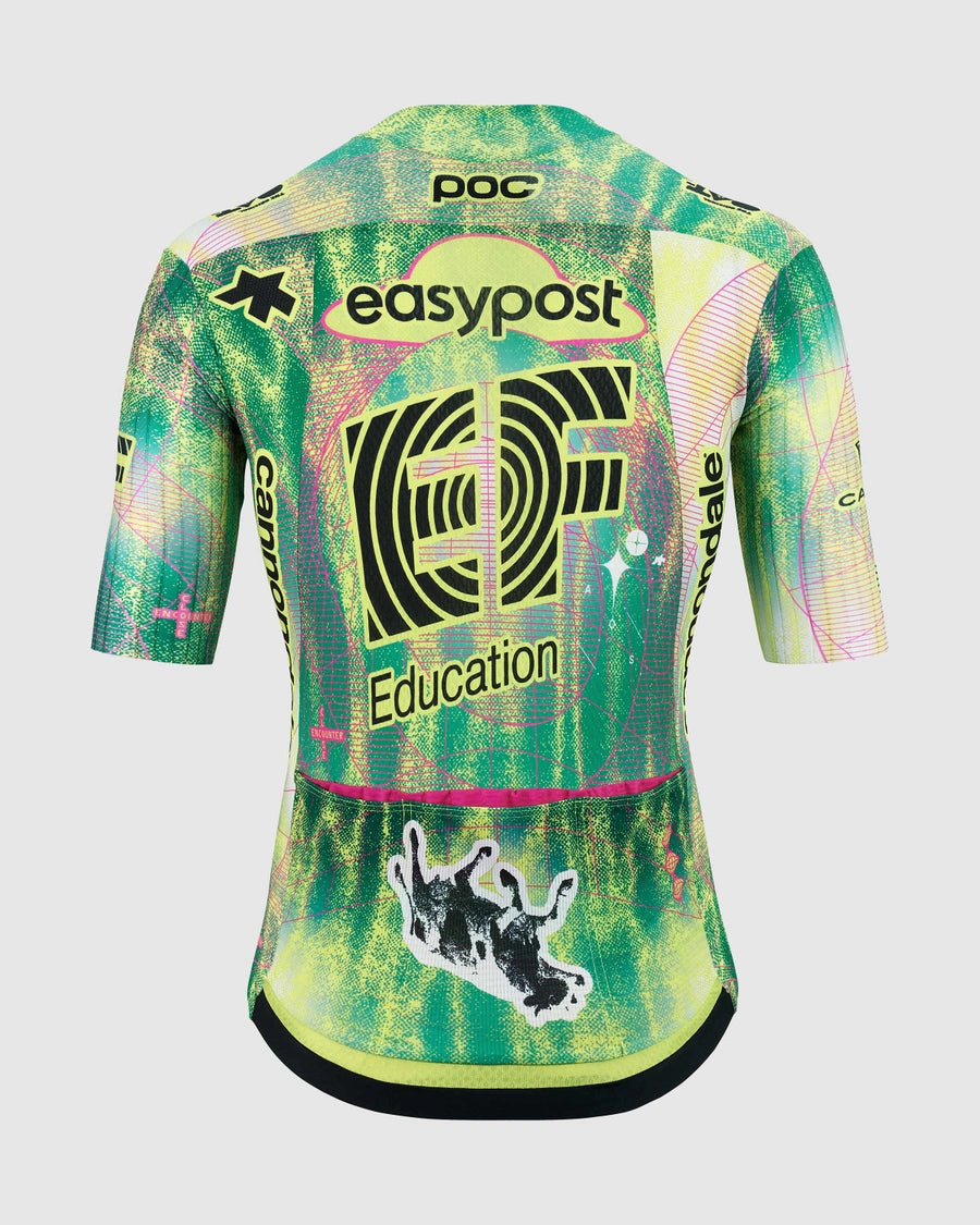 ASSOS EQUIPE RS S11 EDUCATION FIRST CLOSE ENCOUNTER Short Sleeve Jersey Green/Yellow