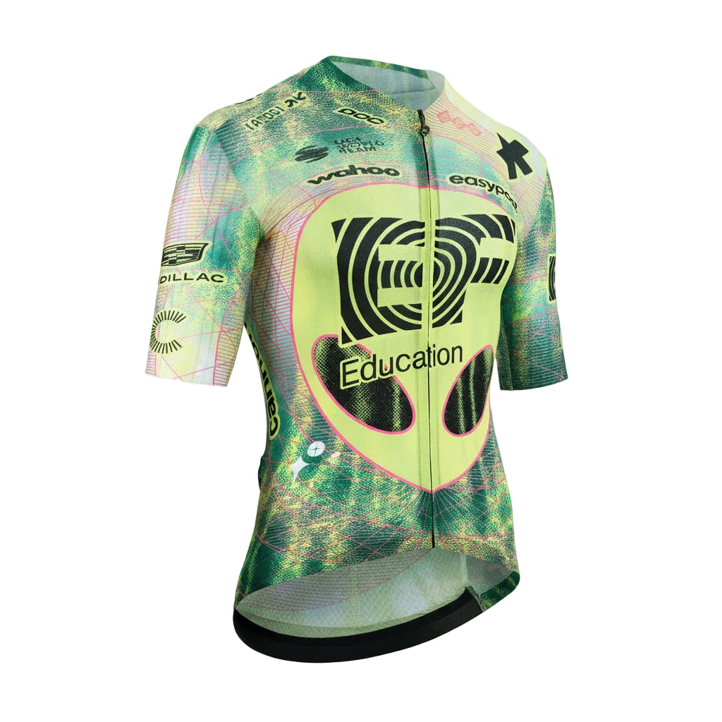 ASSOS EQUIPE RS S11 EDUCATION FIRST CLOSE ENCOUNTER Short Sleeve Jersey Green/Yellow