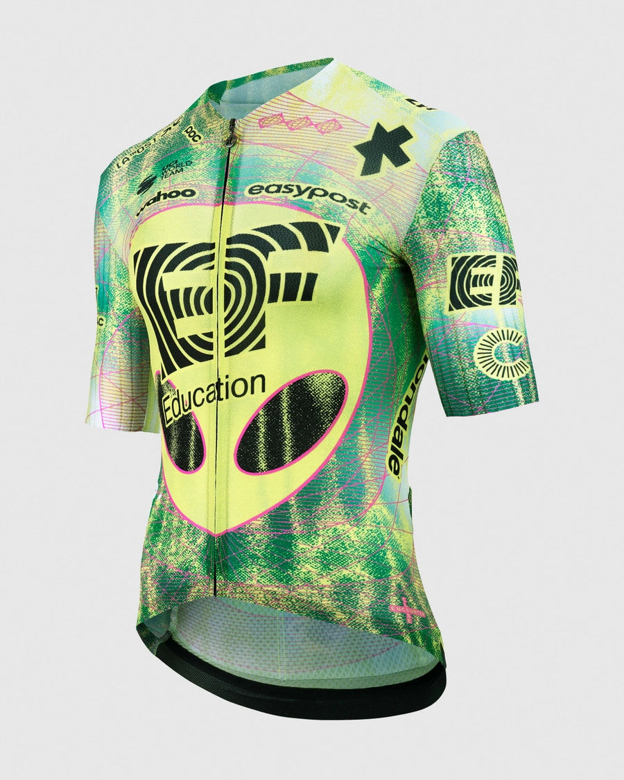 ASSOS EQUIPE RS S11 EDUCATION FIRST CLOSE ENCOUNTER Short Sleeve Jersey Green/Yellow
