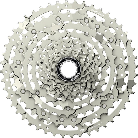 SHIMANO CUES CS-LG400 Linkglide 10-Speed Cassette - Polish Silver Edition