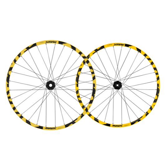 Pair of MAVIC DEEMAX DH YLW MULLET Wheels 20x110mm - 12x157mm