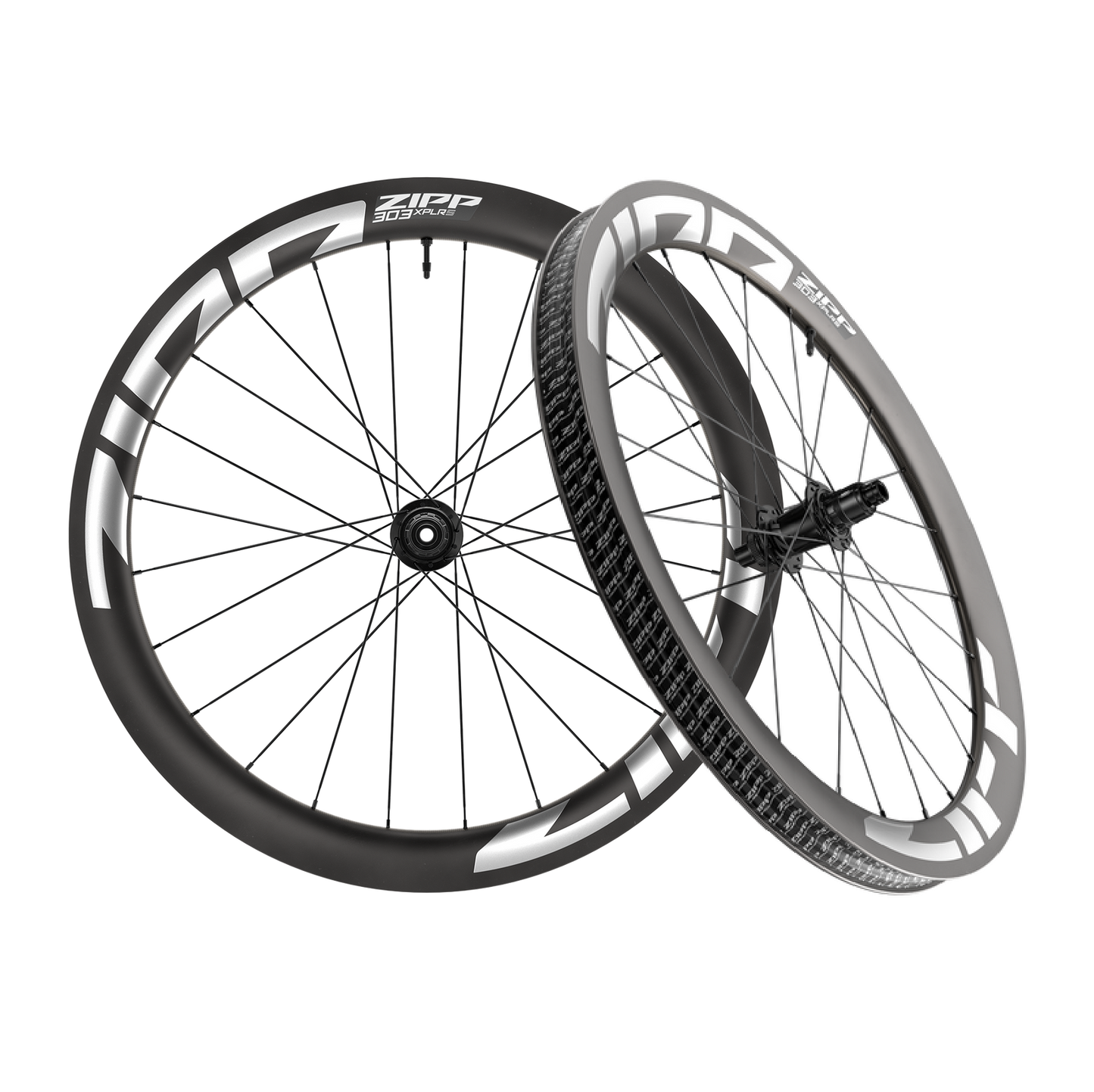 Pair of ZIPP 303 S XPLR Tubeless-Ready (Center Lock) Wheels, White