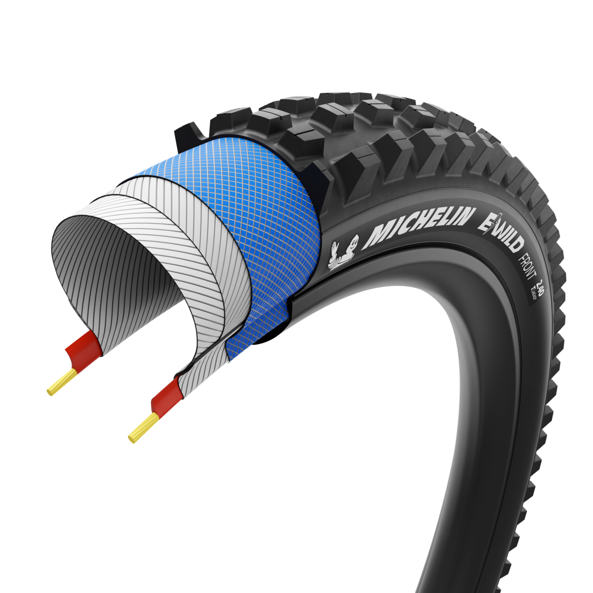 MICHELIN E-WILD FRONT 29x2.60 Tubeless Ready Soft Black tire