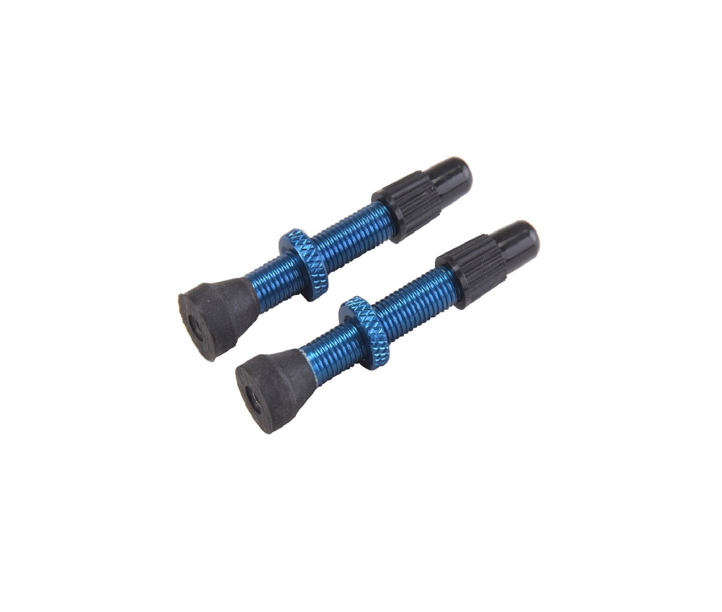 Set of 2 VAR Presta Valves Aluminium 35 mm Blue