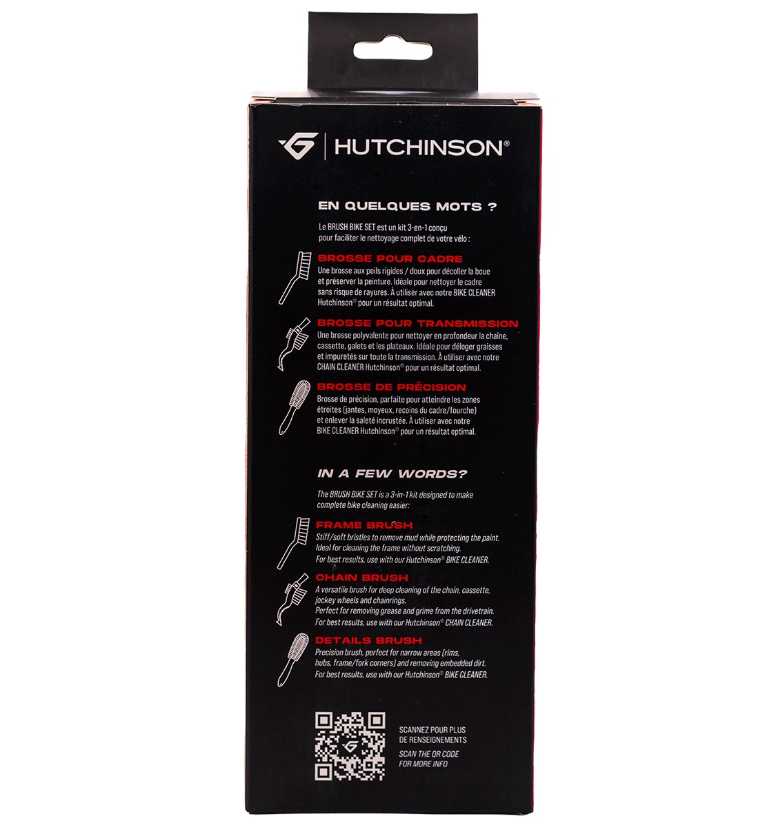 Brush Set HUTCHINSON BRUSH BIKE SET 3 brushes