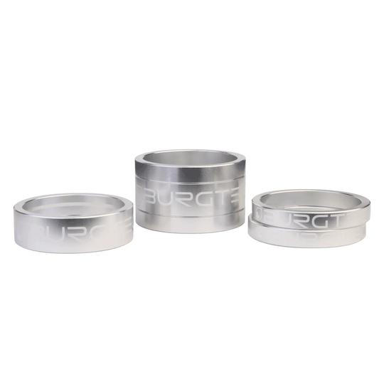 Kit Headset Spacers BURGTEC 1"1/8 Silver