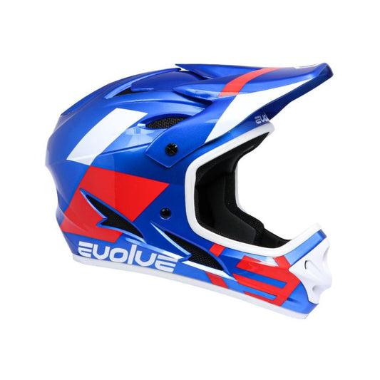 Evolve Storm blue and red helmet