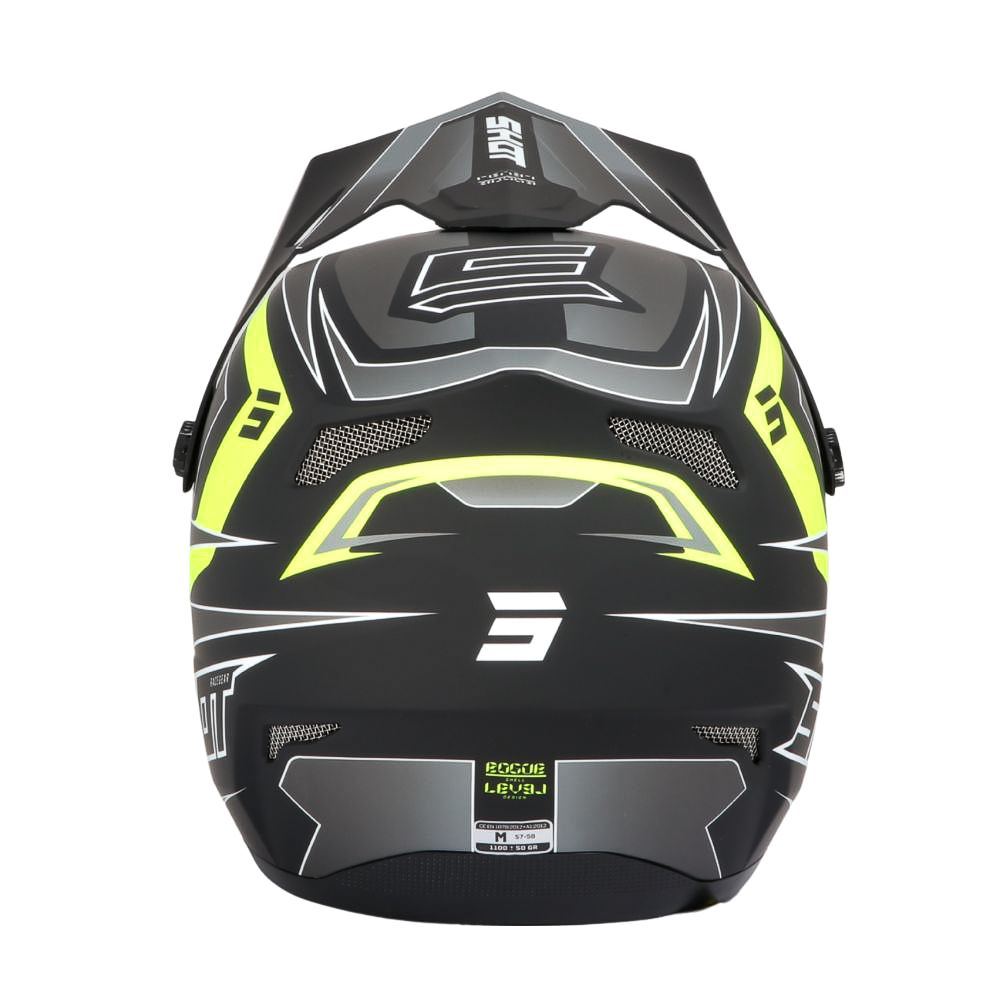 SHOT ROGUE Level BMX Helmet Black Neon Yellow Matt