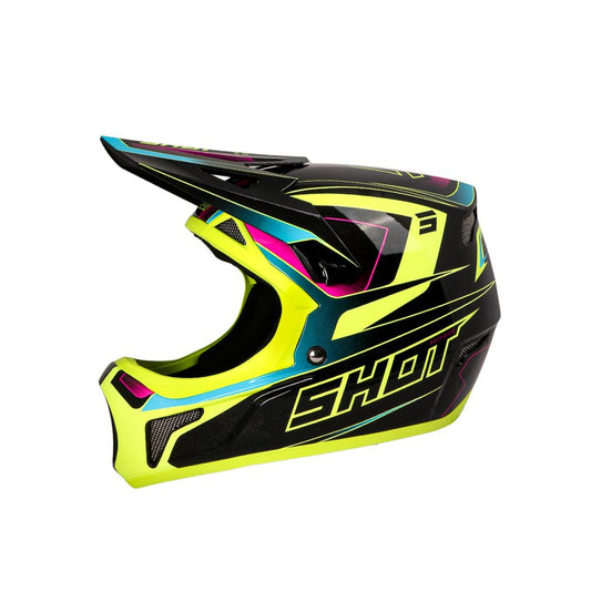 SHOT ROGUE Level BMX Helmet Neon Yellow/Pink Pearly