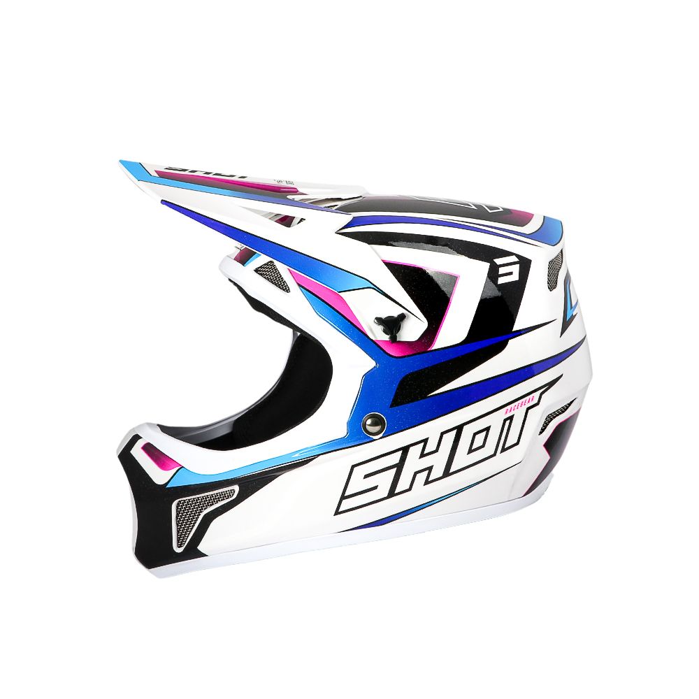 SHOT ROGUE BMX Helmet Level White Blue Pearly