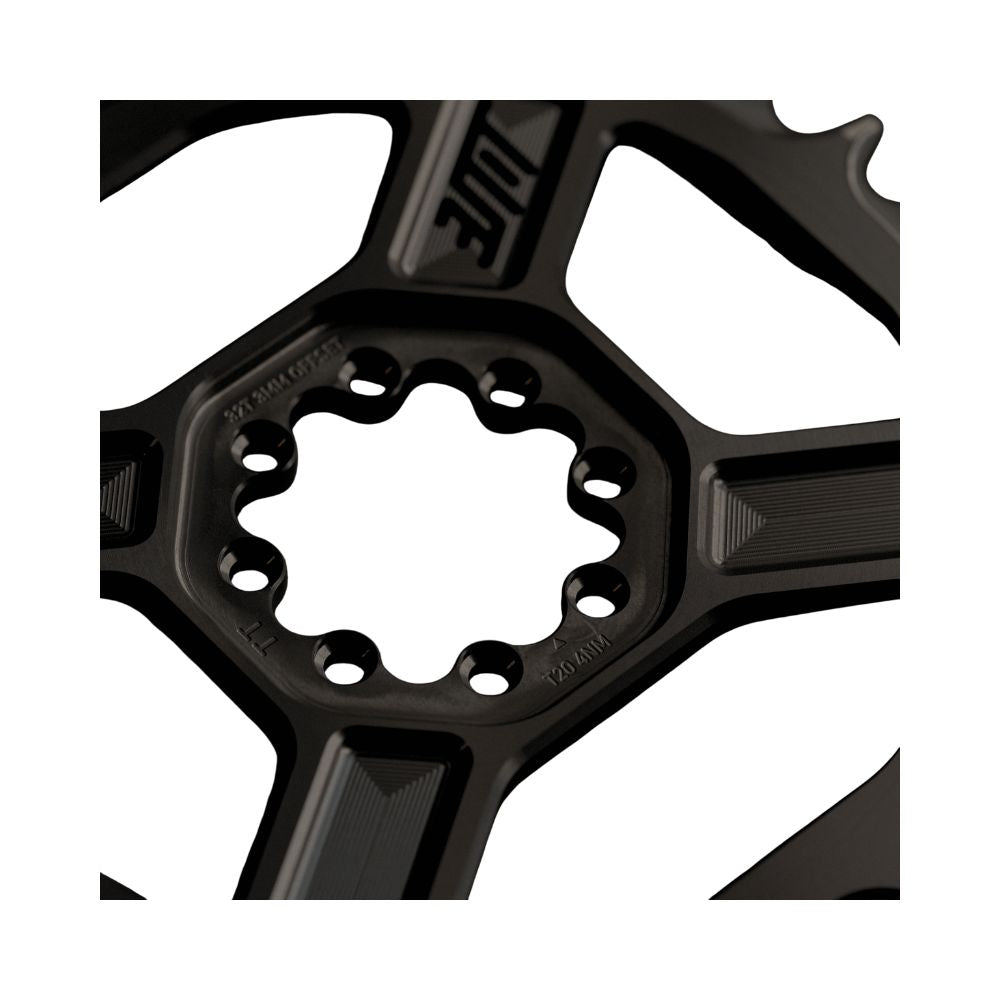 Plateau TITLE CR1 12V SRAM T-Type DM 8 Vis Noir