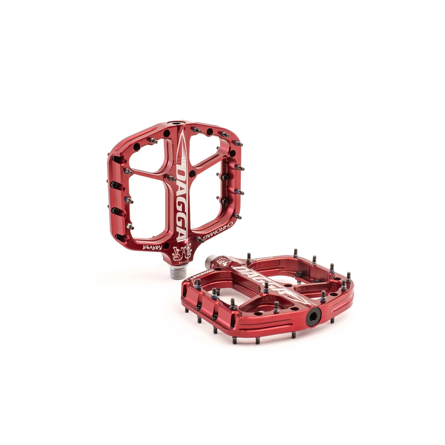 CHROMAG DAGGA flat pedals CHRIS KOVARIK Red