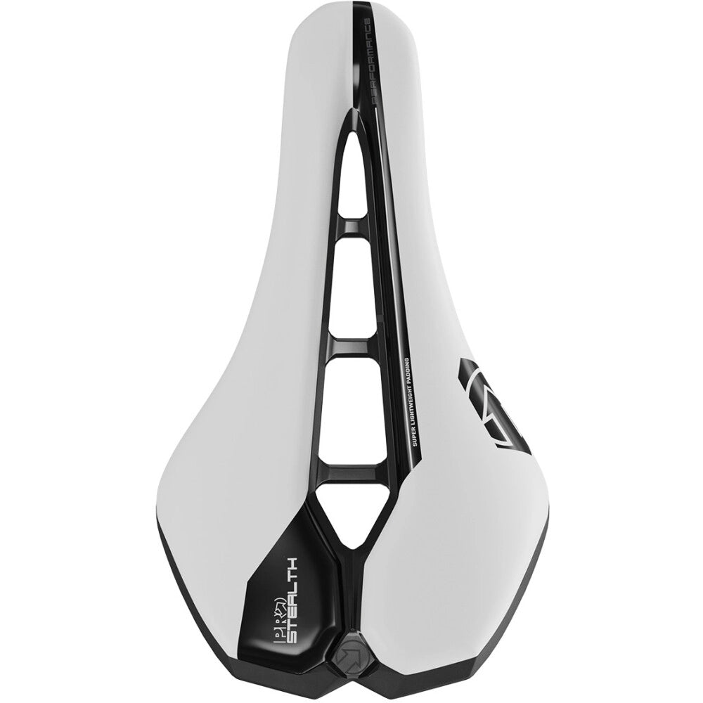 STEALTH PERFORMANCE 142mm PRO Saddle Stainless steel rails White