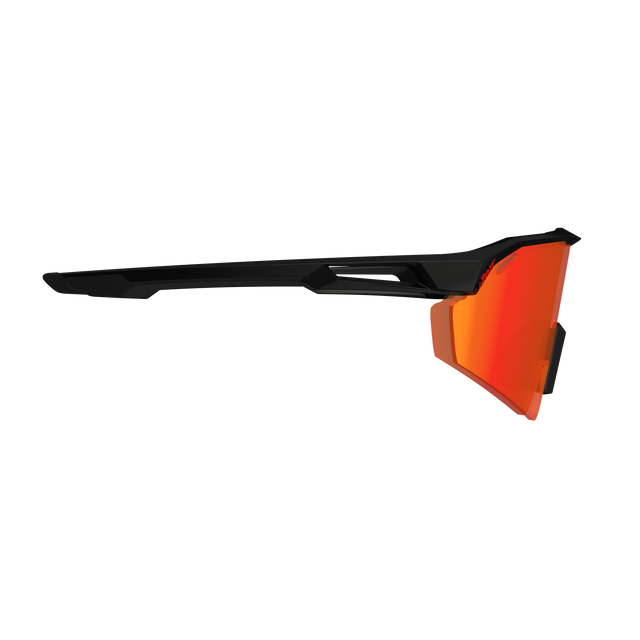 LEATT SPEEDVIZ LITE Glasses Black Iriz Crystal Lens Red