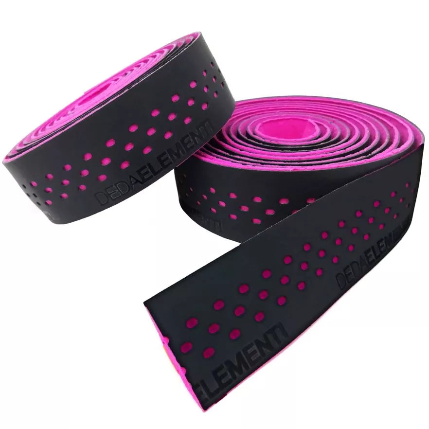 DEDA PRESA Handlebar Tape, Black/Pink