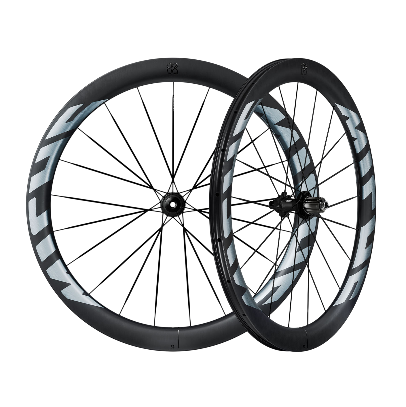 Pair of MICHE DEVA RD 52 Tubeless Ready Wheels (Center Lock) Silver