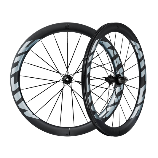 Pair of MICHE DEVA RD 52 Tubeless Ready Wheels (Center Lock) Silver