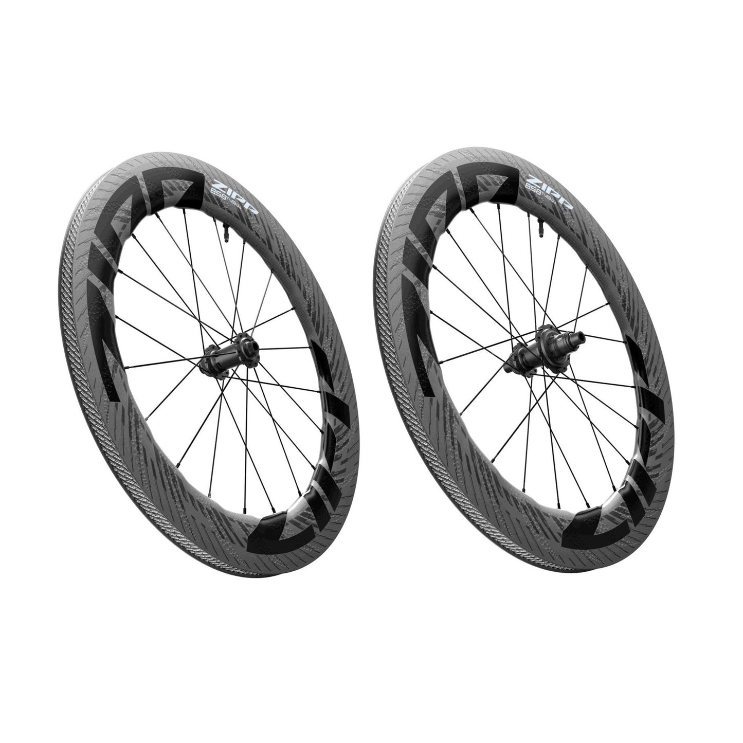 Pair of ZIPP 858 NSW DISC wheels Tubeless Ready (Center Lock)