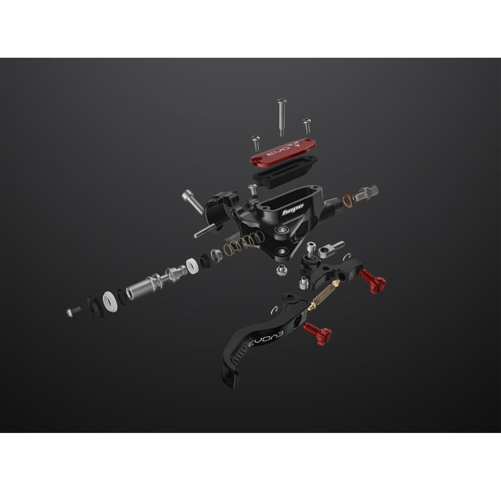 HOPE TECH 4 EVO X2 PM Silver/Orange Rear Brake