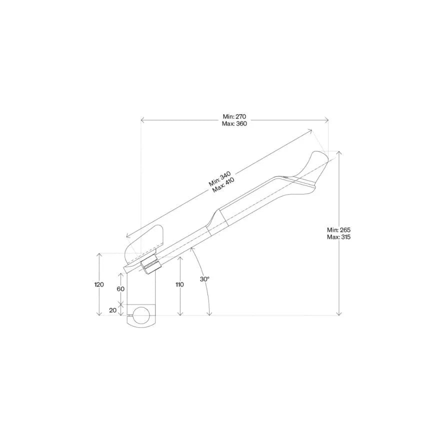 DEDA FAST PRO handlebar extensions for Sram Blips