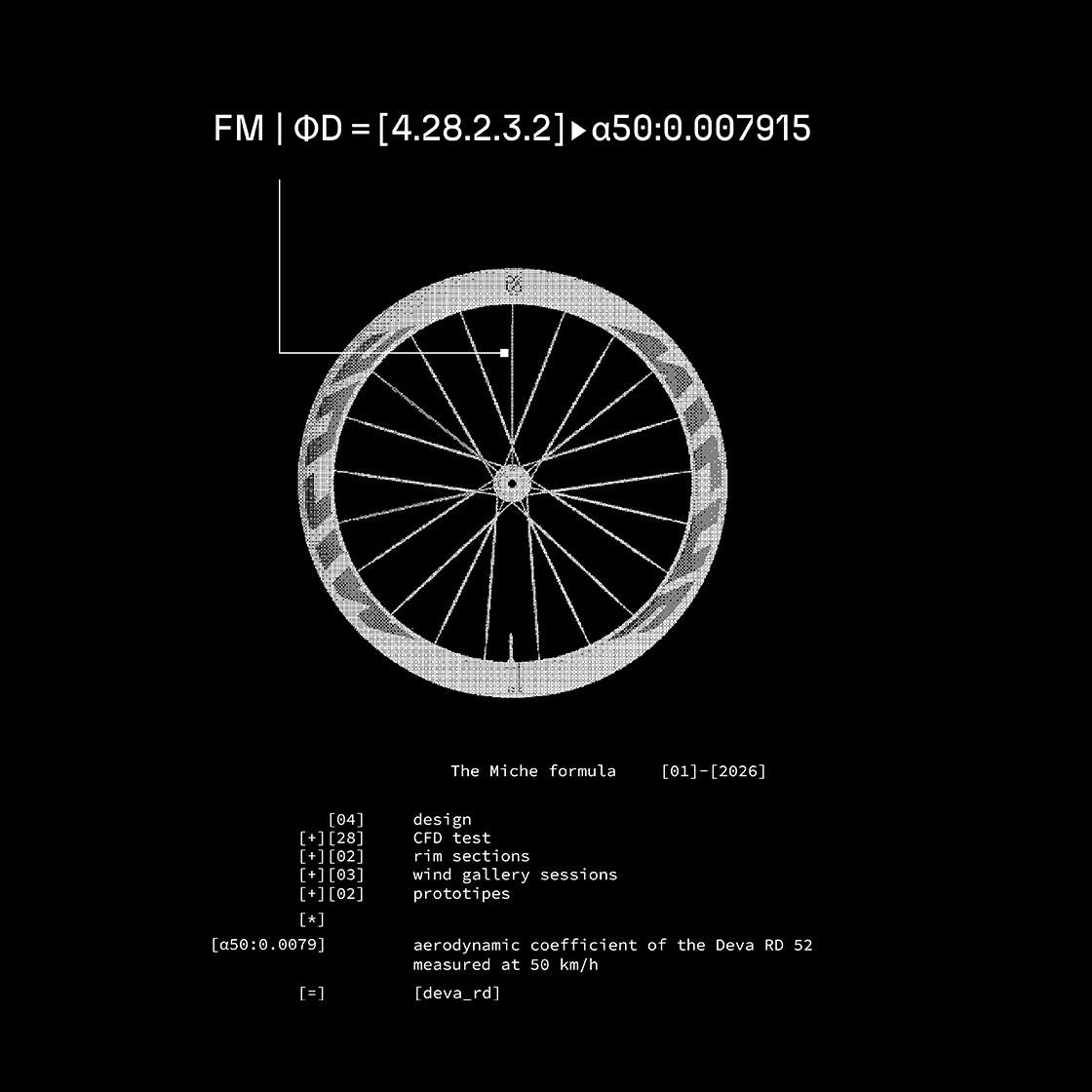 Pair of MICHE DEVA RD 52 Tubeless Ready Wheels (Center Lock) Silver