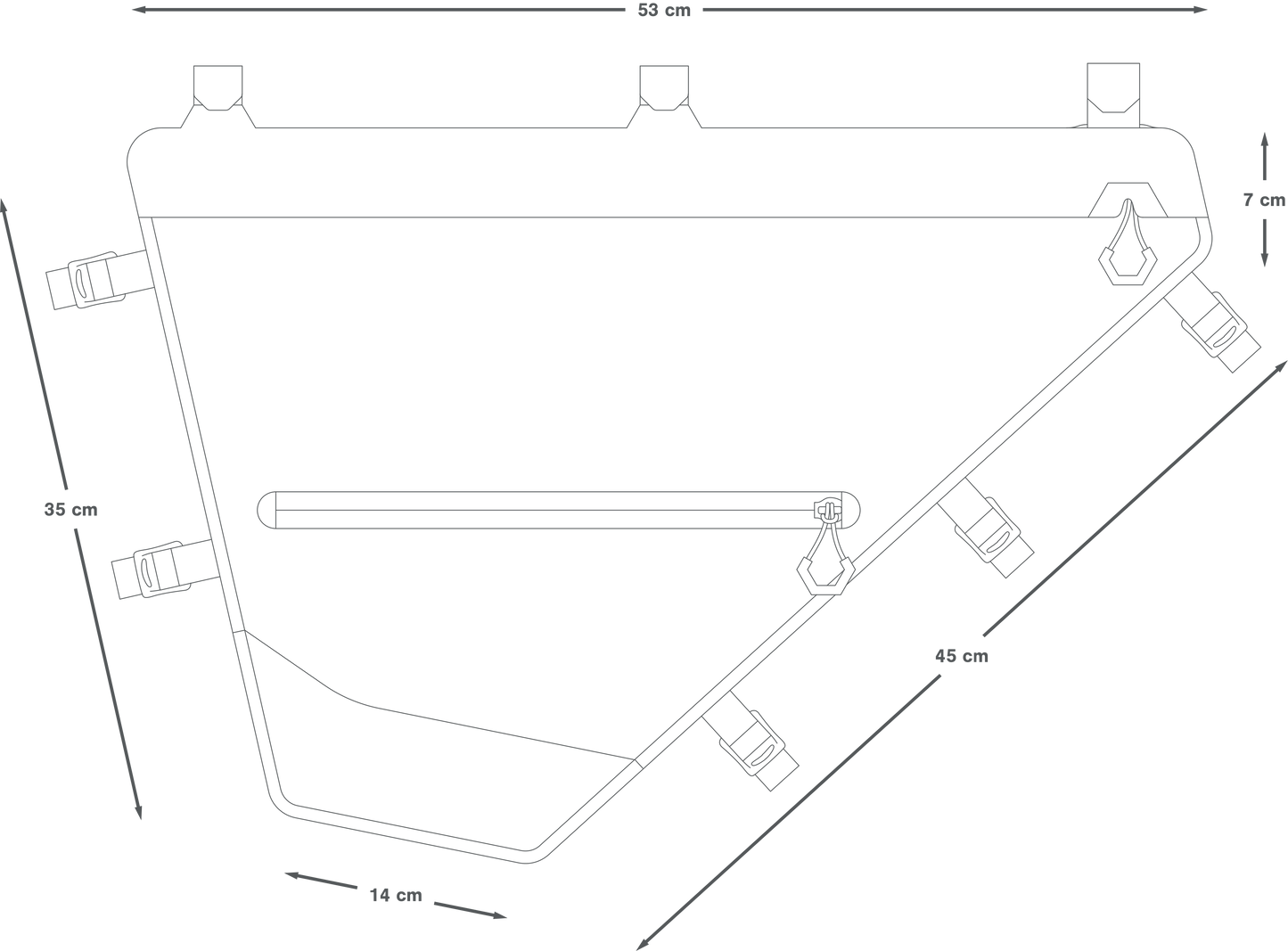 Frame Bag APIDURA EXPEDITION FULL FRAME PACK L 14 L Black