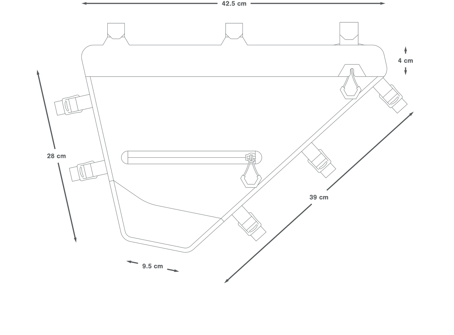 Frame Bag APIDURA EXPEDITION FULL FRAME PACK 6 L Black