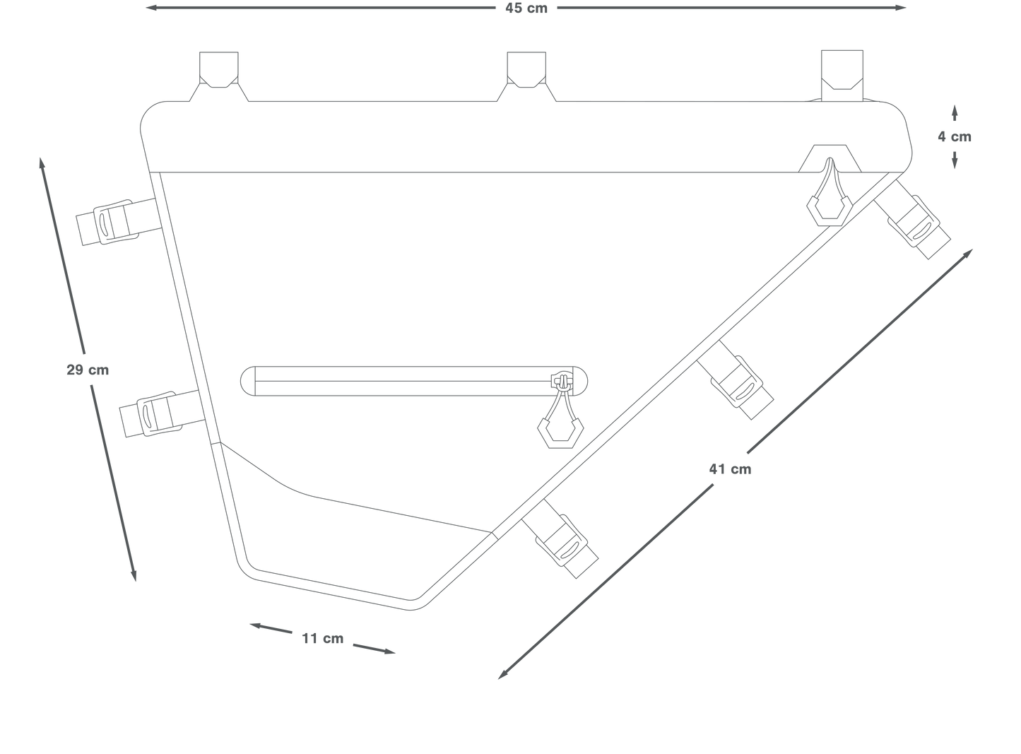 Frame Bag APIDURA EXPEDITION FULL FRAME PACK S 7.5 L Black