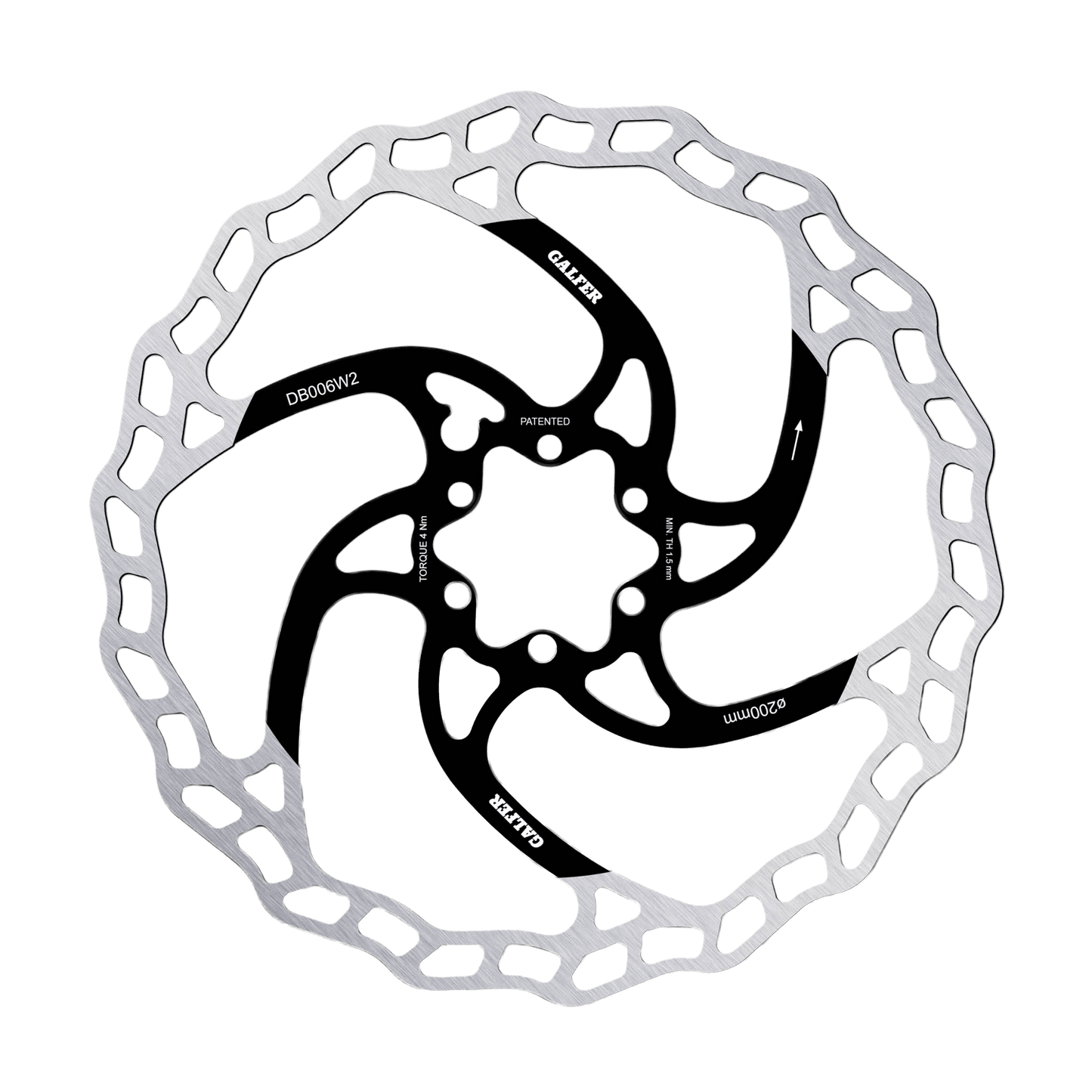 GALFER WAVE 2mm 6 Hole Disc