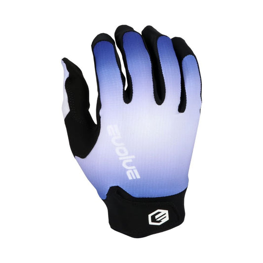 Adult blue and white Evolve SI2 gloves