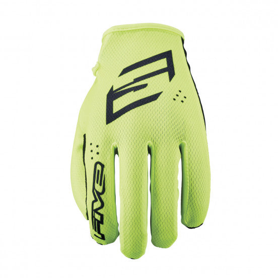 FIVE XR-RIDE Split Gloves, Black/Neon Yellow