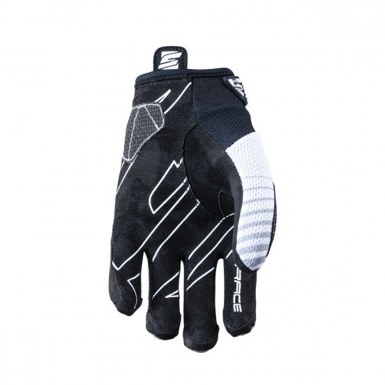 FIVE BMX RACE Junior Gloves, Black/White