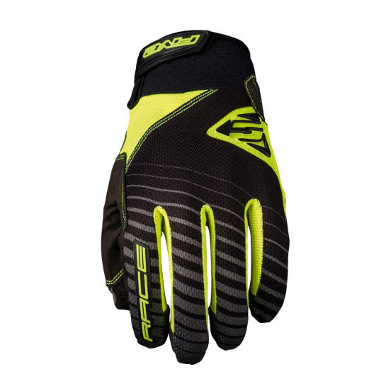 FIVE BMX RACE Gloves, Yellow/Black