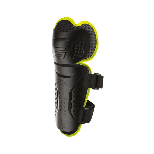 SHOT Optimal 2.0 Adult Knee Guards - Black/Neon Yellow