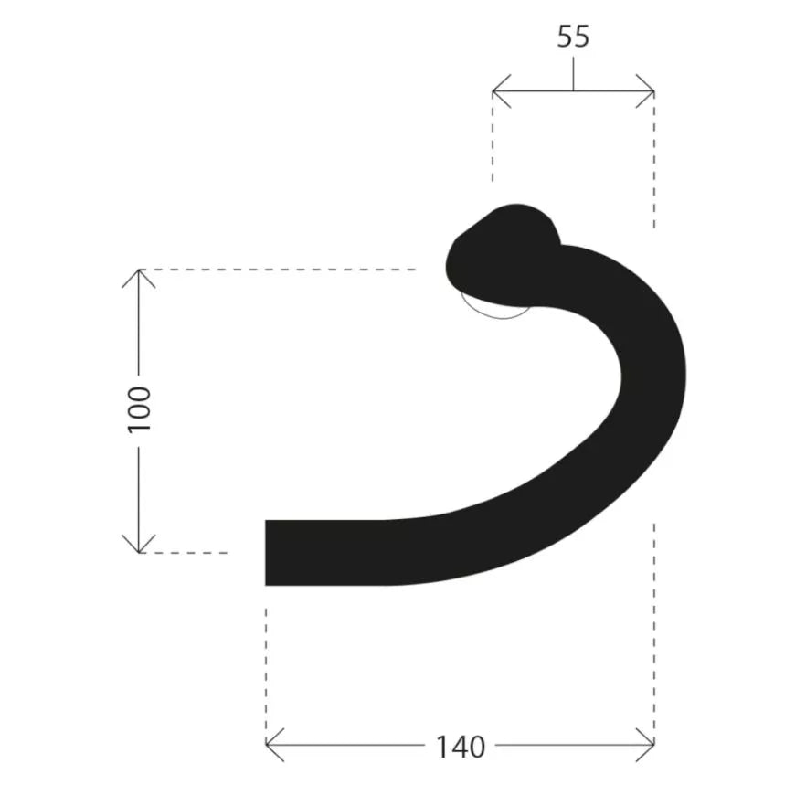 DEDA GERA ALU 24° POB Finish handlebars