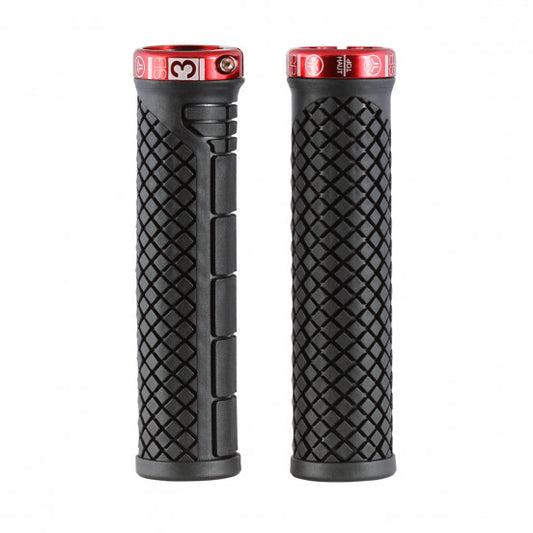 SB3 SHARK Lock-on grips Black/Red