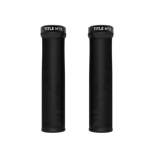 Title MTB FORM Lock-On Black Grips - pair front view