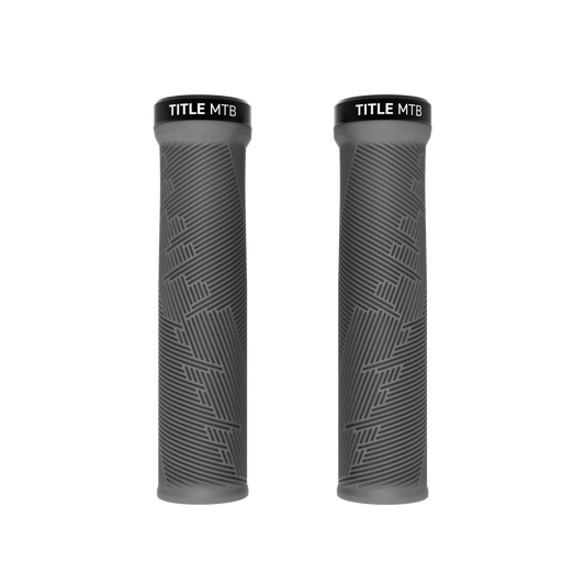 Title MTB FORM Lock-On Grey Grips - pair front view