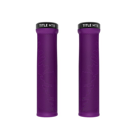 Title MTB FORM Lock-On Violet Grips - pair front view