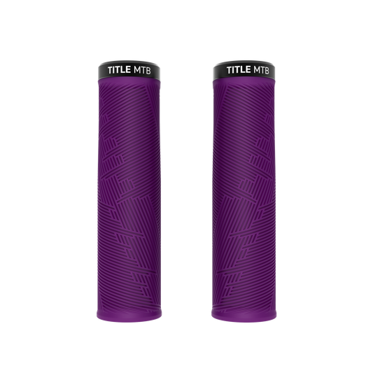 Title MTB FORM Lock-On XL Purple Grips - pair front view