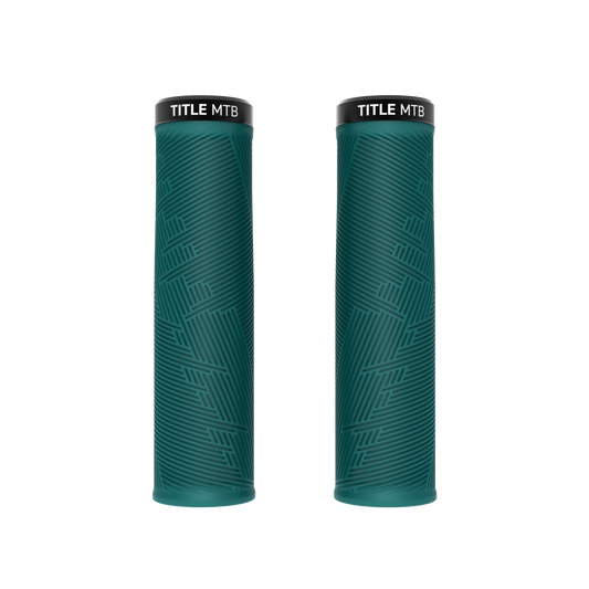 Title MTB FORM Lock-On XL Turquoise Grips - front view pair