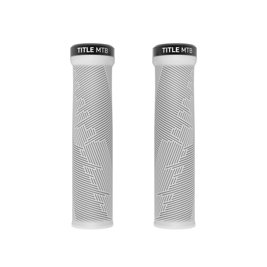 Title MTB FORM Lock-On White grips - front view
