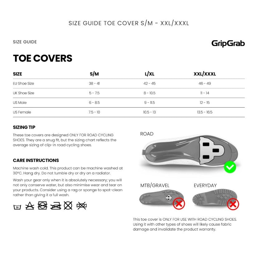 Toe Covers GRIPGRAB WINDPROOF Yellow