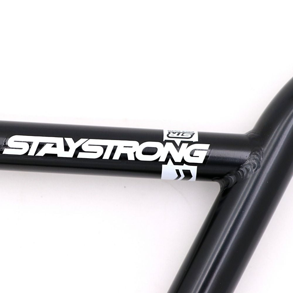 STAYSTRONG Chevron Straight Race Black BMX Handlebar Ø22.2mm