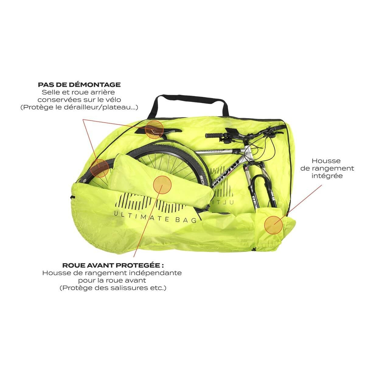 MTB Bike Cover BUDS MTBAG LIGHT Yellow