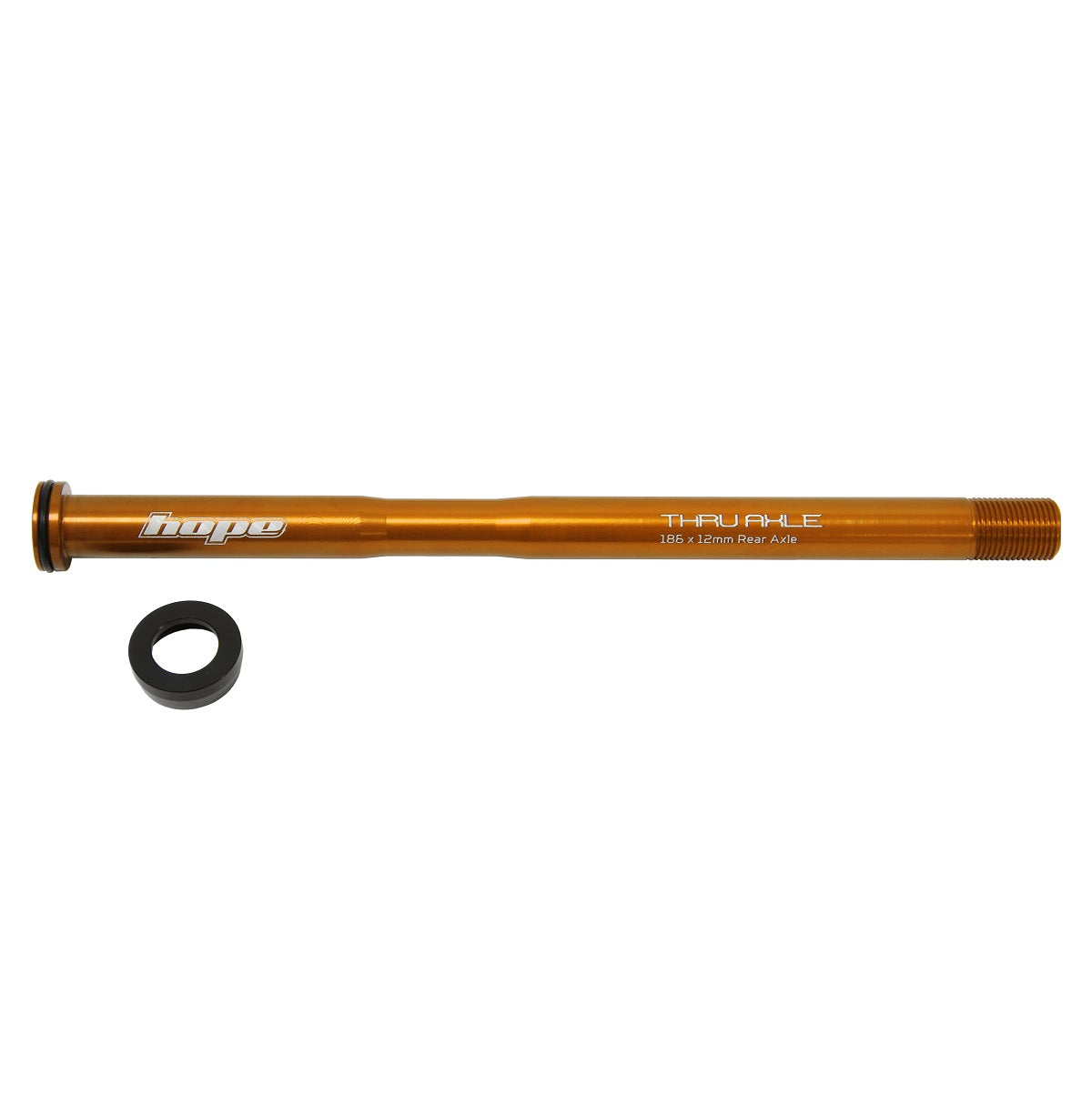 HOPE Rear Wheel Axle 186mm #HTAR186 Orange